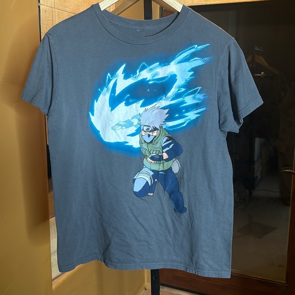 Vintage 2002 Naruto Shippuden Gaara Anime Shonen Jump Graphic Tee Size Medium